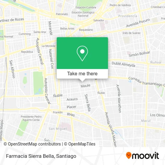 Farmacia Sierra Bella map