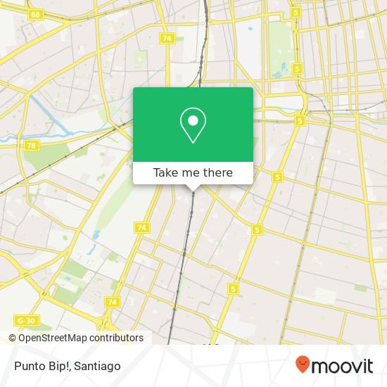 Punto Bip! map