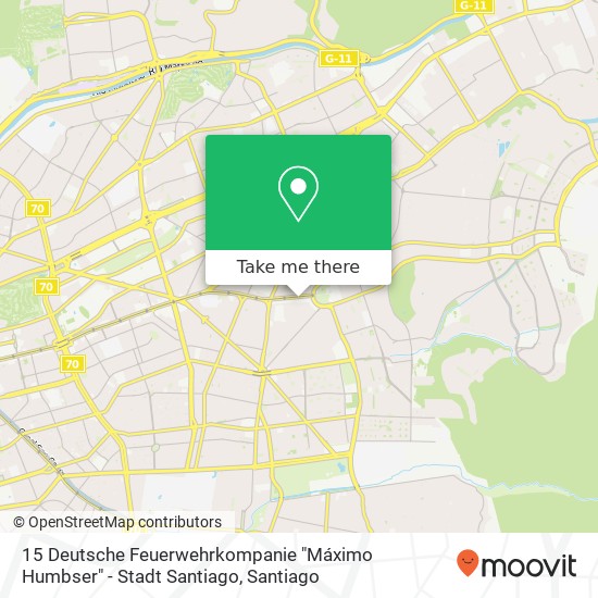 Mapa de 15 Deutsche Feuerwehrkompanie "Máximo Humbser" - Stadt Santiago