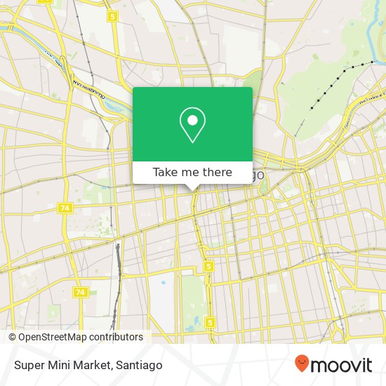 Mapa de Super Mini Market