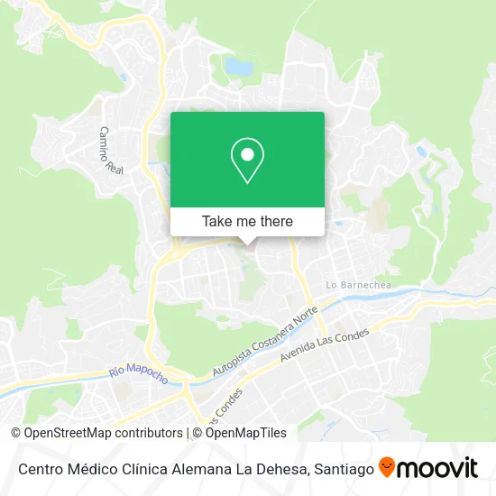 Centro Médico Clínica Alemana La Dehesa map