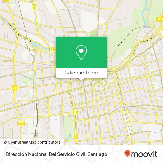 Direccion Nacional Del Servicio Civil map