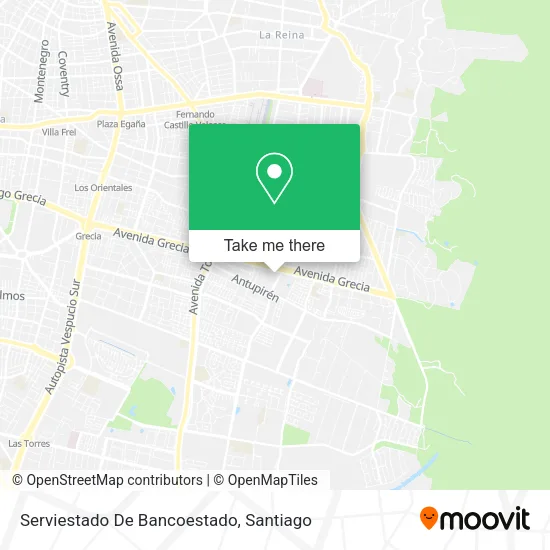 Serviestado De Bancoestado map