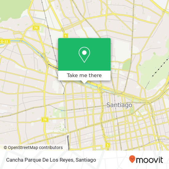 Cancha Parque De Los Reyes map