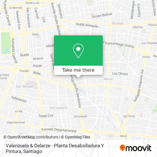 Mapa de Valenzuela & Delarze - Planta Desabolladura Y Pintura