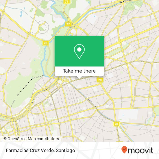 Farmacias Cruz Verde map