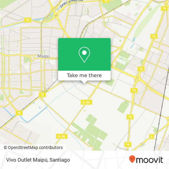 Mapa de Vivo Outlet Maipú