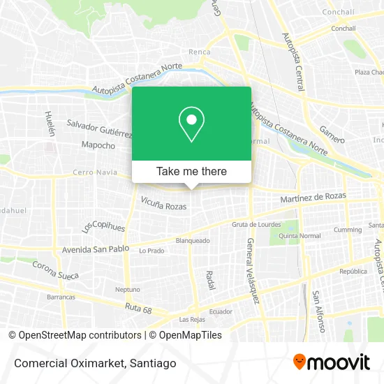 Comercial Oximarket map