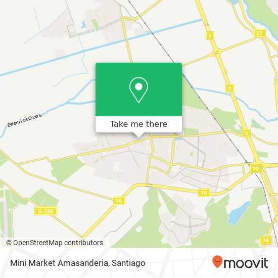 Mapa de Mini Market Amasanderia