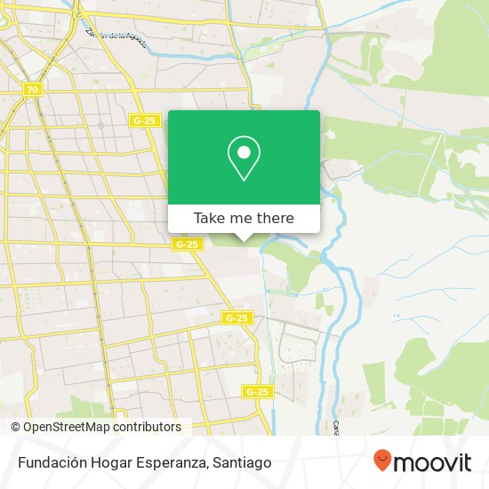 Mapa de Fundación Hogar Esperanza