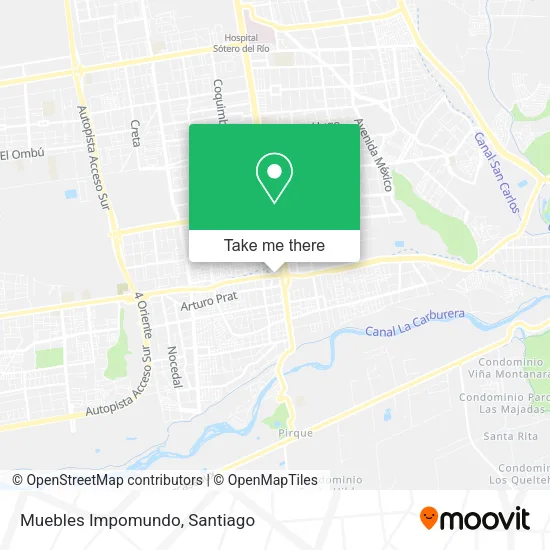 Muebles Impomundo map