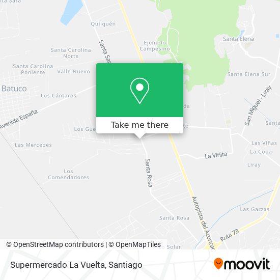 Supermercado La Vuelta map