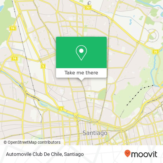 Automovile Club De Chile map