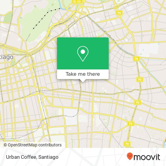 Mapa de Urban Coffee