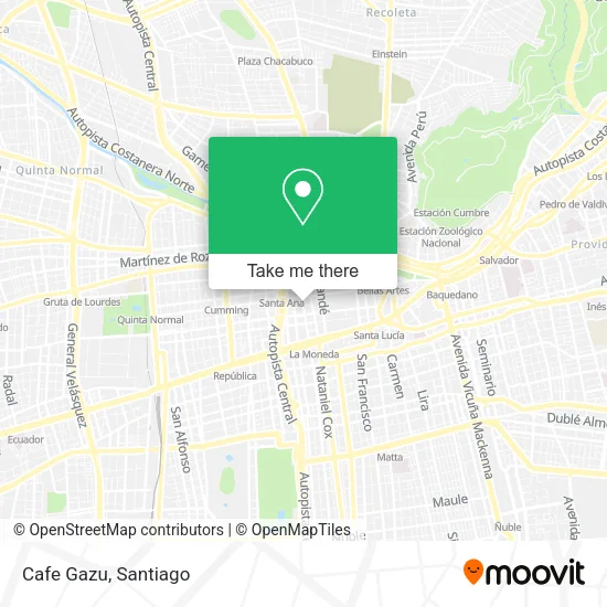 Mapa de Cafe Gazu