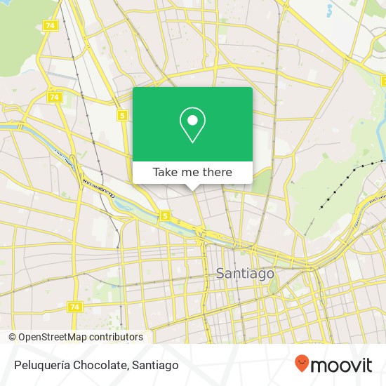 Mapa de Peluquería Chocolate