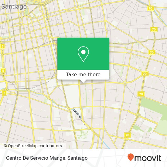 Mapa de Centro De Servicio Mange