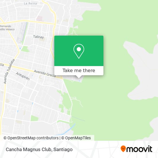 Cancha Magnus Club map