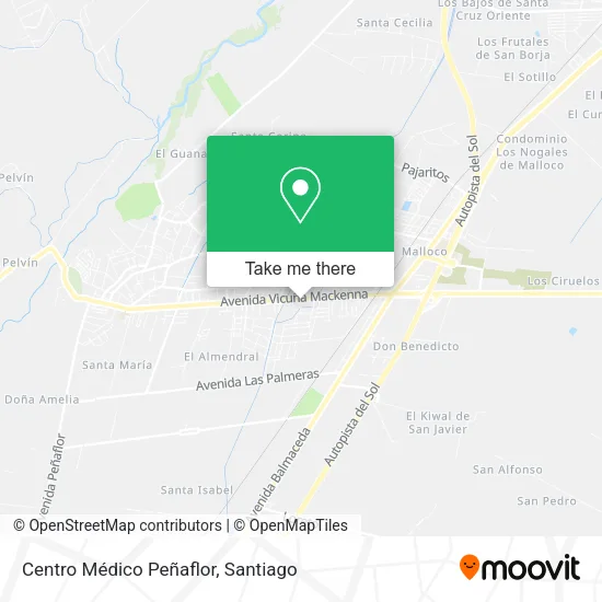 Centro Médico Peñaflor map