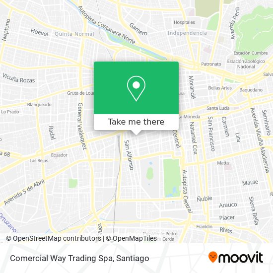 Mapa de Comercial Way Trading Spa