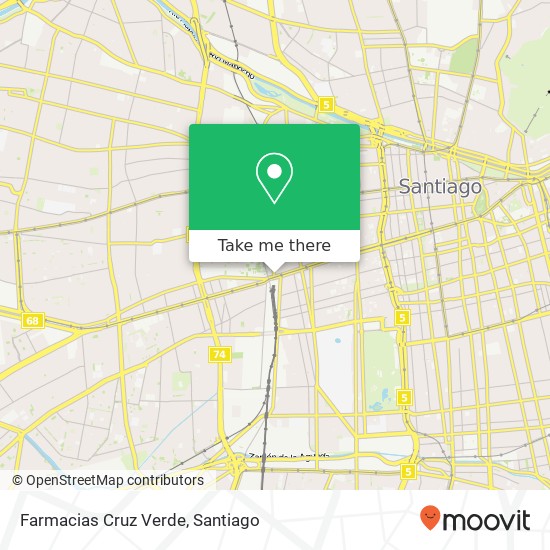 Farmacias Cruz Verde map