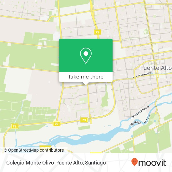 Mapa de Colegio Monte Olivo Puente Alto