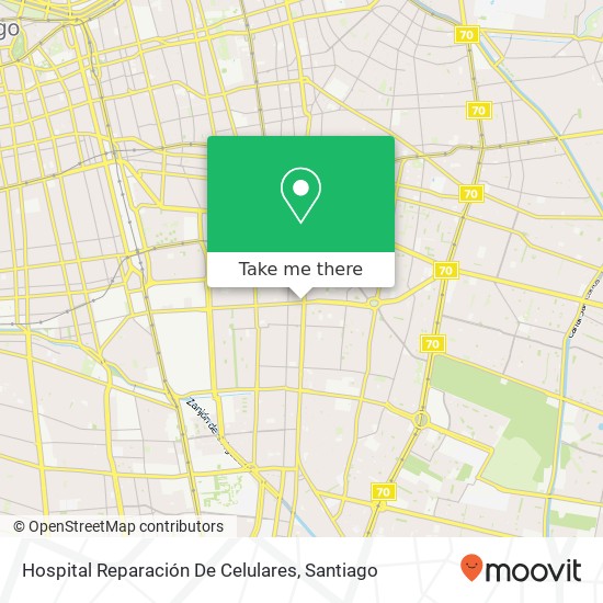 Hospital Reparación De Celulares map