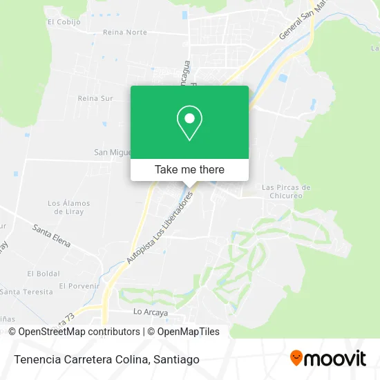 Tenencia Carretera Colina map