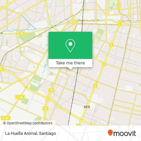 Mapa de La Huella Animal