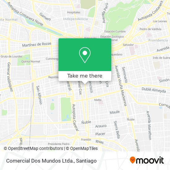 Comercial Dos Mundos Ltda. map