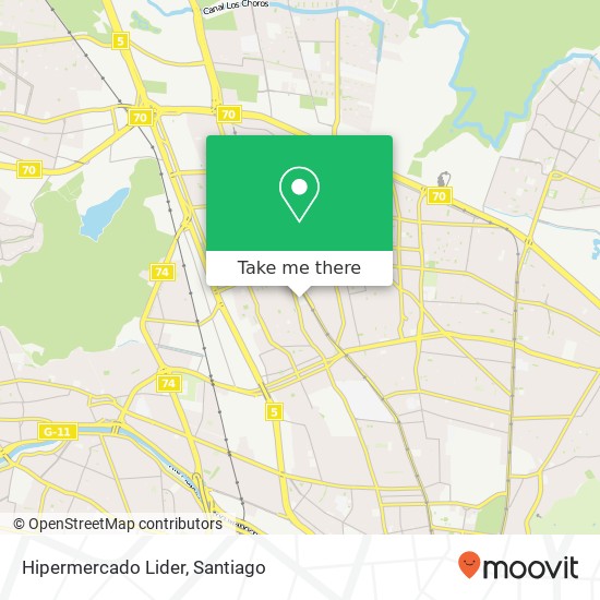 Hipermercado Lider map