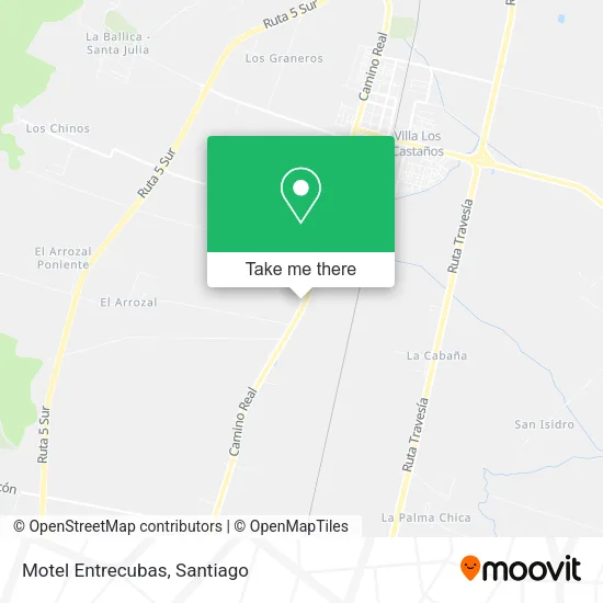 Motel Entrecubas map