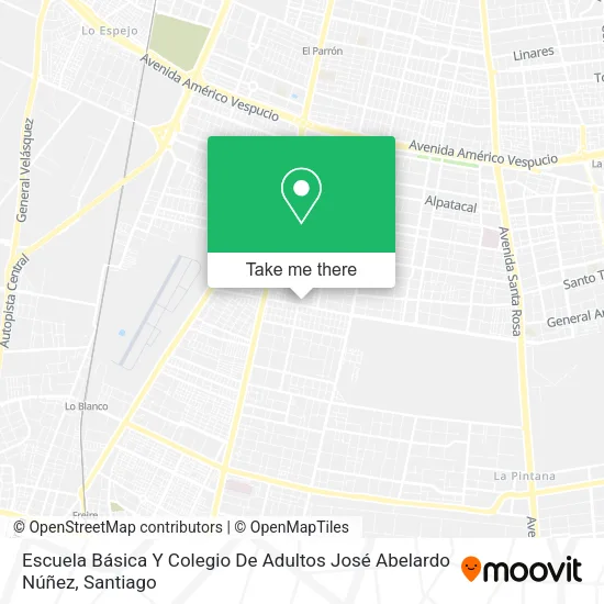 Escuela Básica Y Colegio De Adultos José Abelardo Núñez map