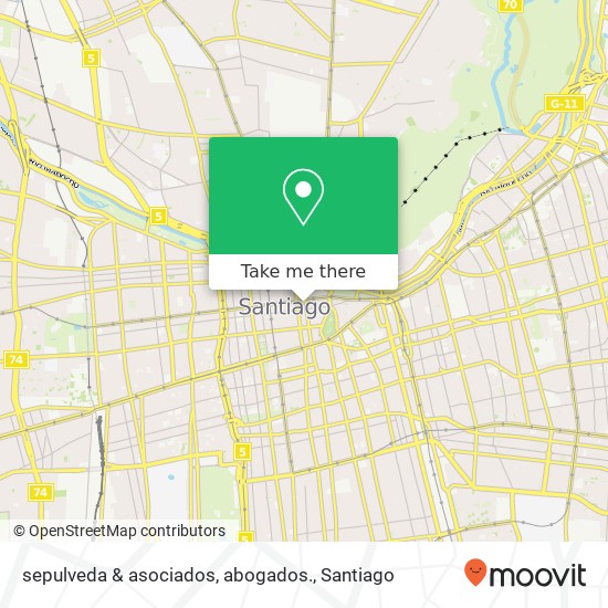 Mapa de sepulveda & asociados, abogados.