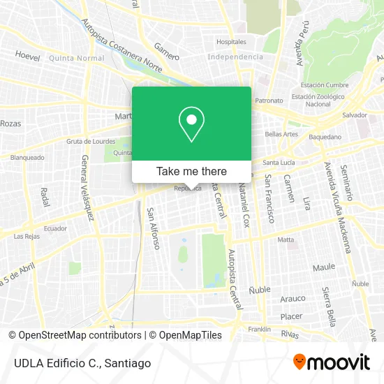 UDLA Edificio C. map
