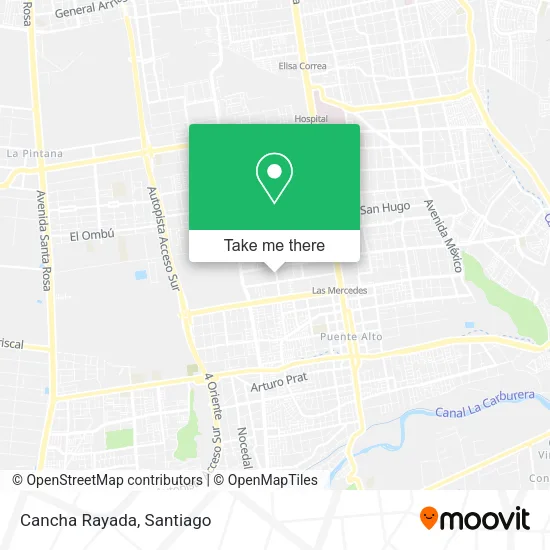 Cancha Rayada map