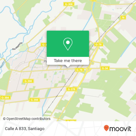 Calle A 833 map