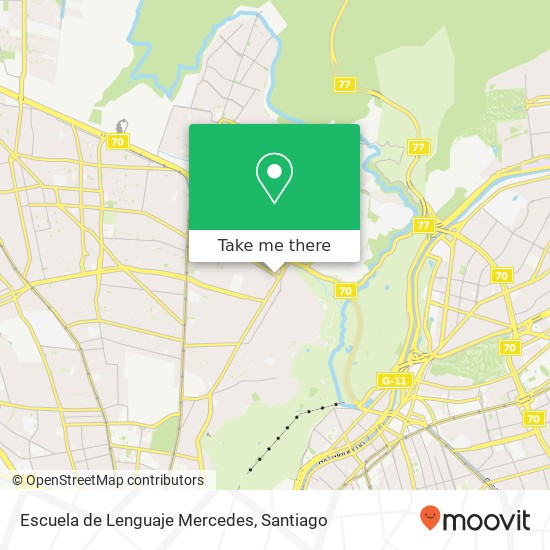 Escuela de Lenguaje Mercedes map