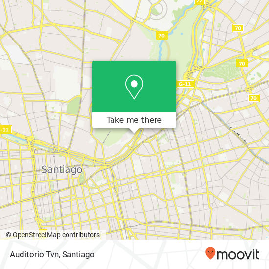 Auditorio Tvn map