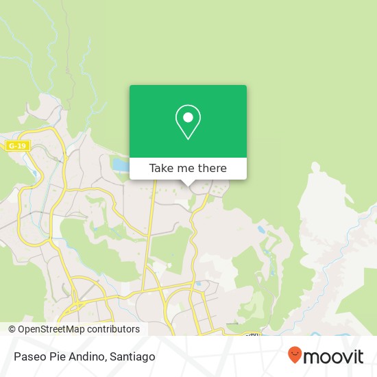 Paseo Pie Andino map