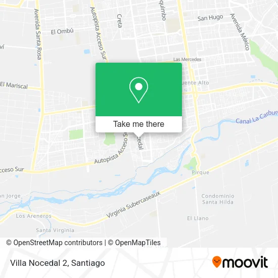 Villa Nocedal 2 map