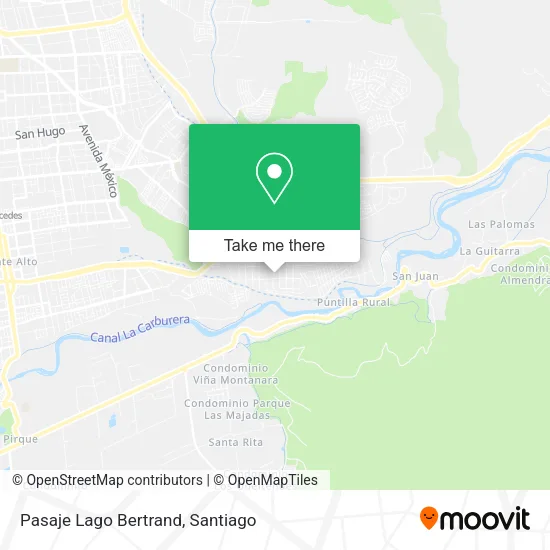 Pasaje Lago Bertrand map