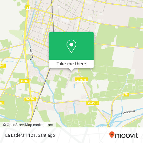 La Ladera 1121 map