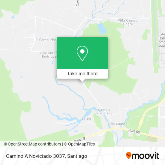 Mapa de Camino A Noviciado 3037