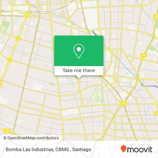 Bomba Las Industrias, CBMS. map