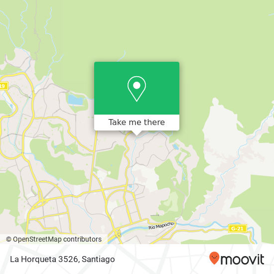 La Horqueta 3526 map