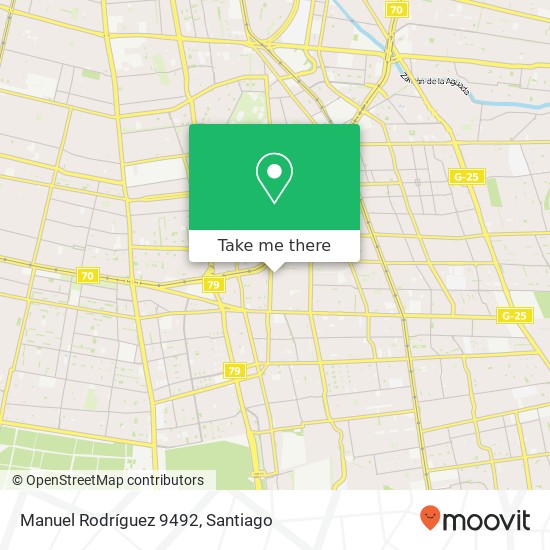 Manuel Rodríguez 9492 map