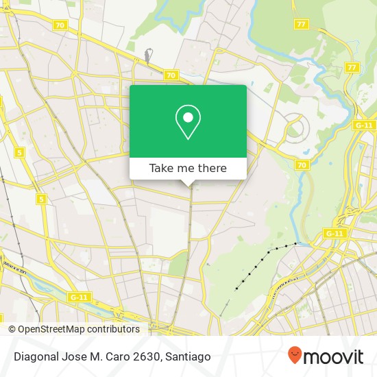 Diagonal Jose M. Caro 2630 map