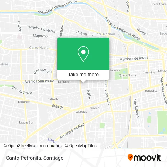 Santa Petronila map