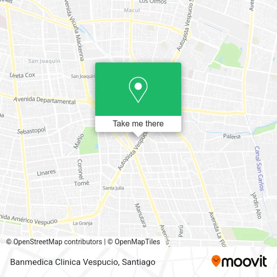 Banmedica Clinica Vespucio map
